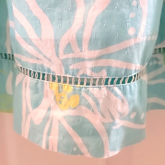 Lilly Pulitzer Textural Mod Floral Dress - Picture 4 of 5